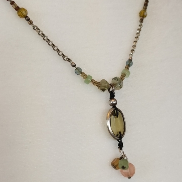 Silpada ~ Chalcedony & Glass Colorful Necklace - Picture 2 of 6
